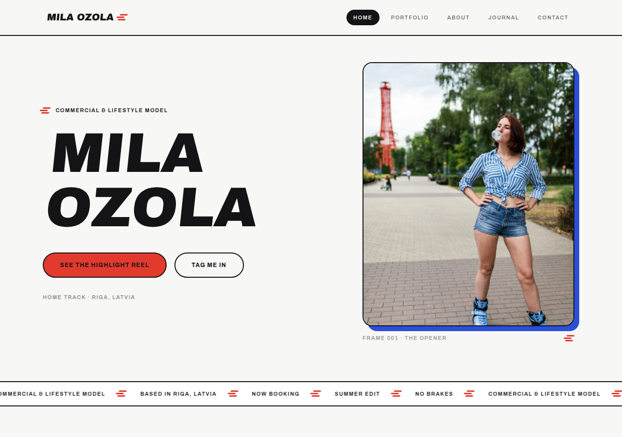 Preview of the Freewheel template