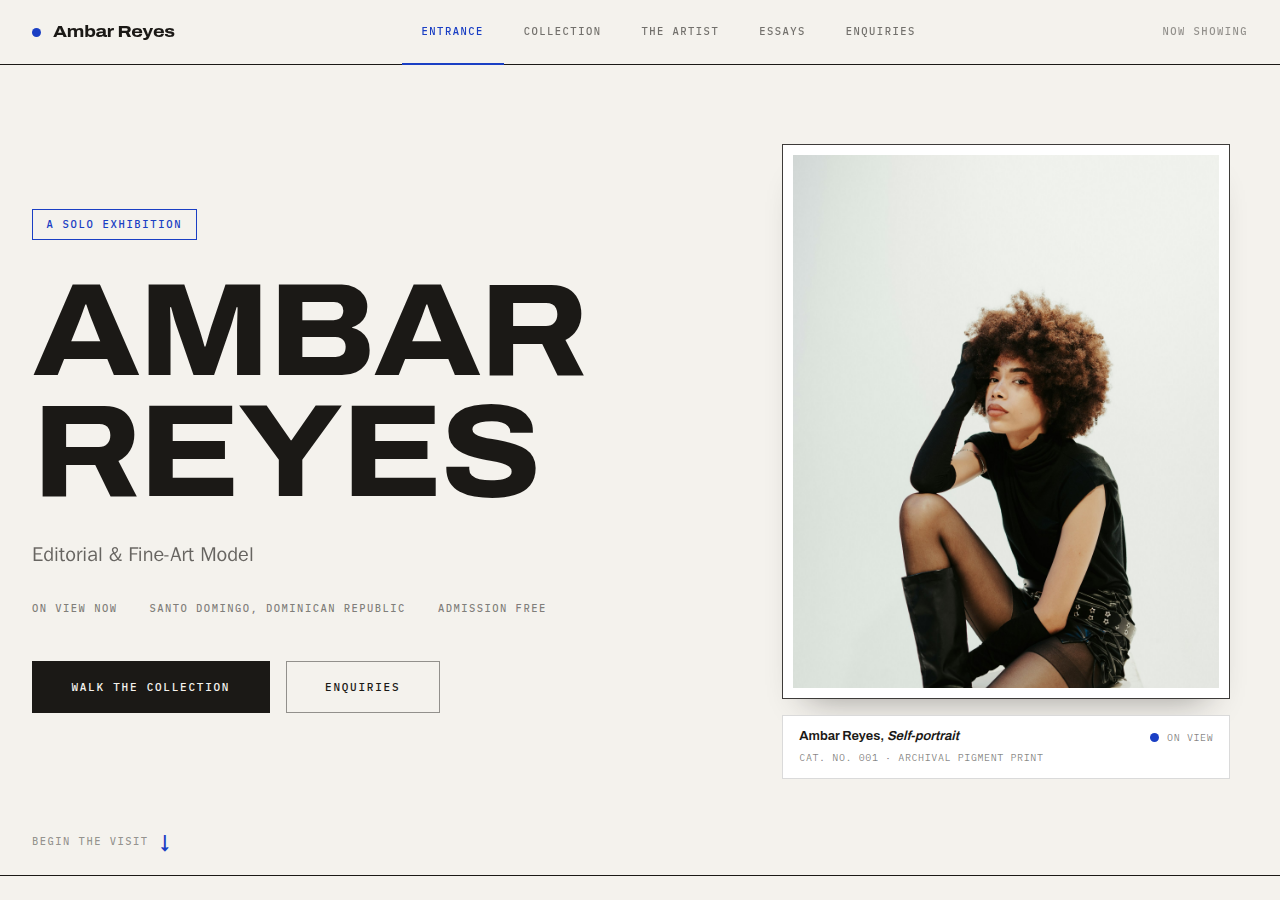 Preview of the Vernissage template